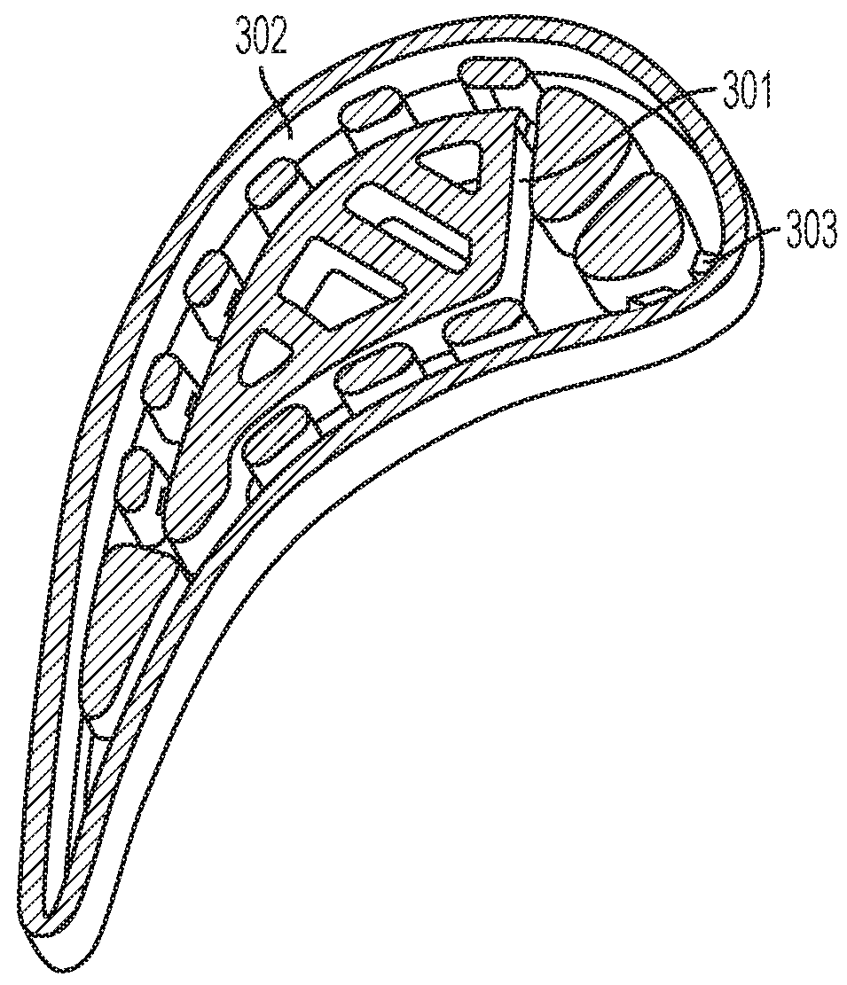 Integrated casting core-shell structure for making cast component with non-linear holes