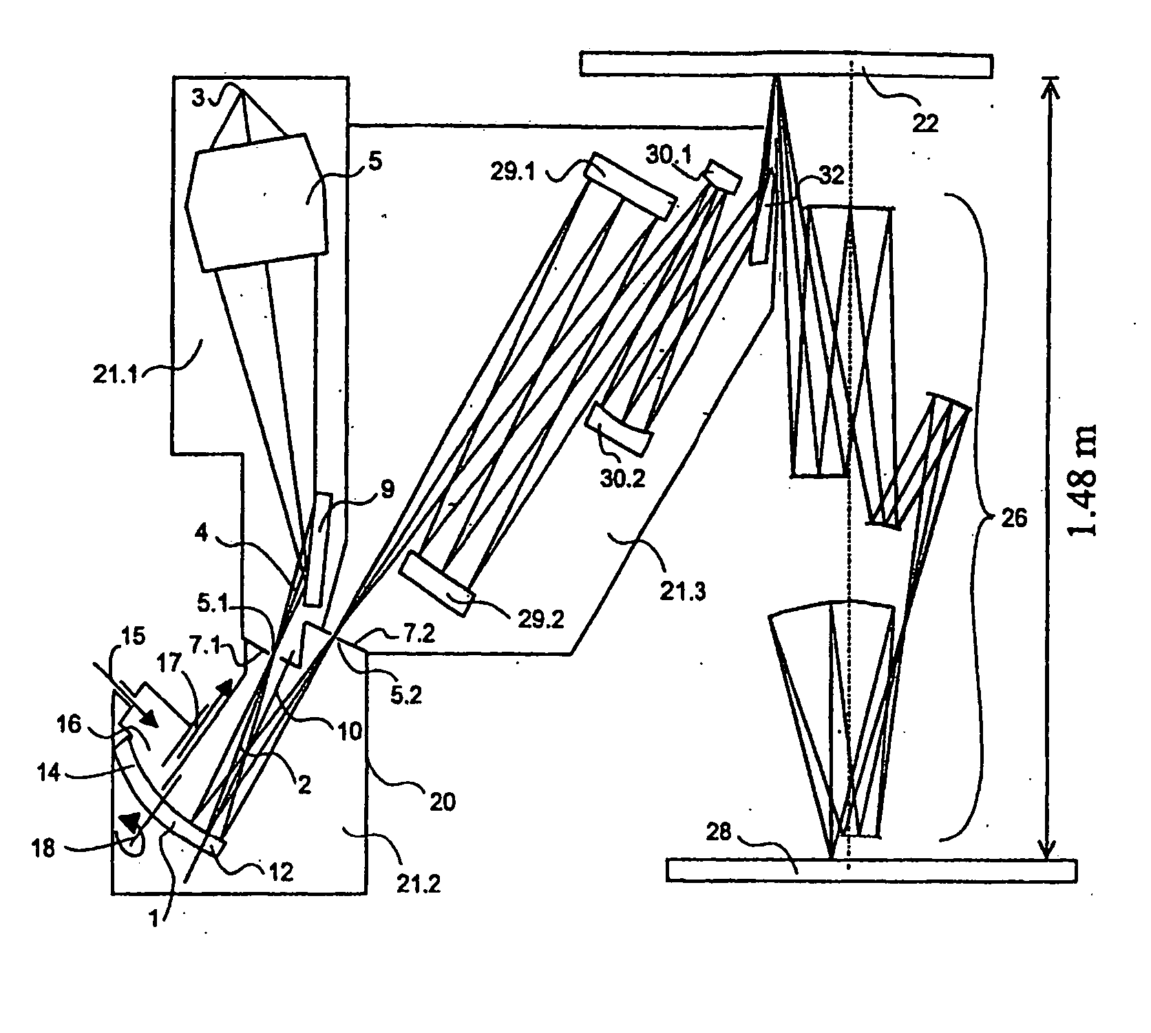 EUV-lithography apparatus having a chamber for cleaning an optical element