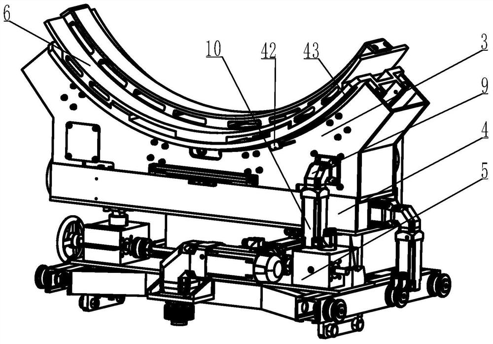 Flexible multi-degree-of-freedom butt joint posture adjusting mechanism