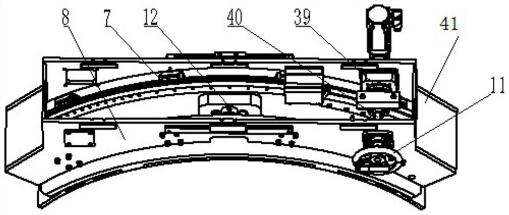 Flexible multi-degree-of-freedom butt joint posture adjusting mechanism