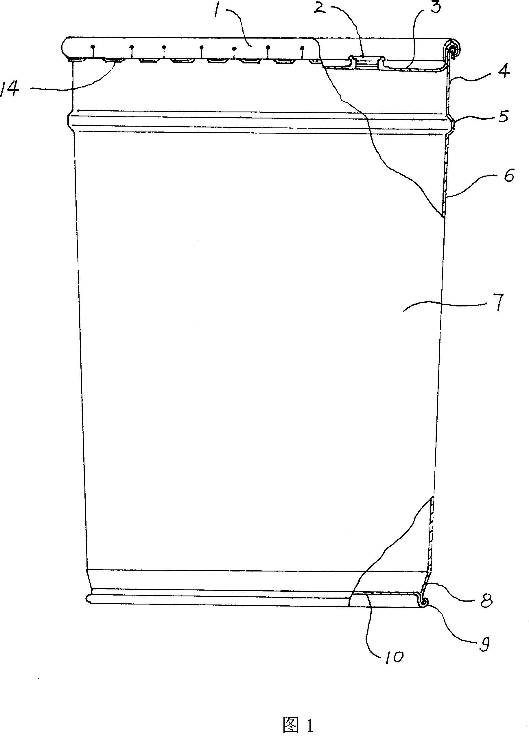 Enclosuring-hoop type curled-edge like enclosure, its sealing, clamping and making method