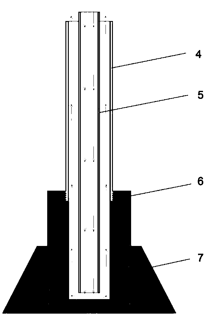 Detection device and method for simulating furnace wall growth process of aluminum electrolytic bath