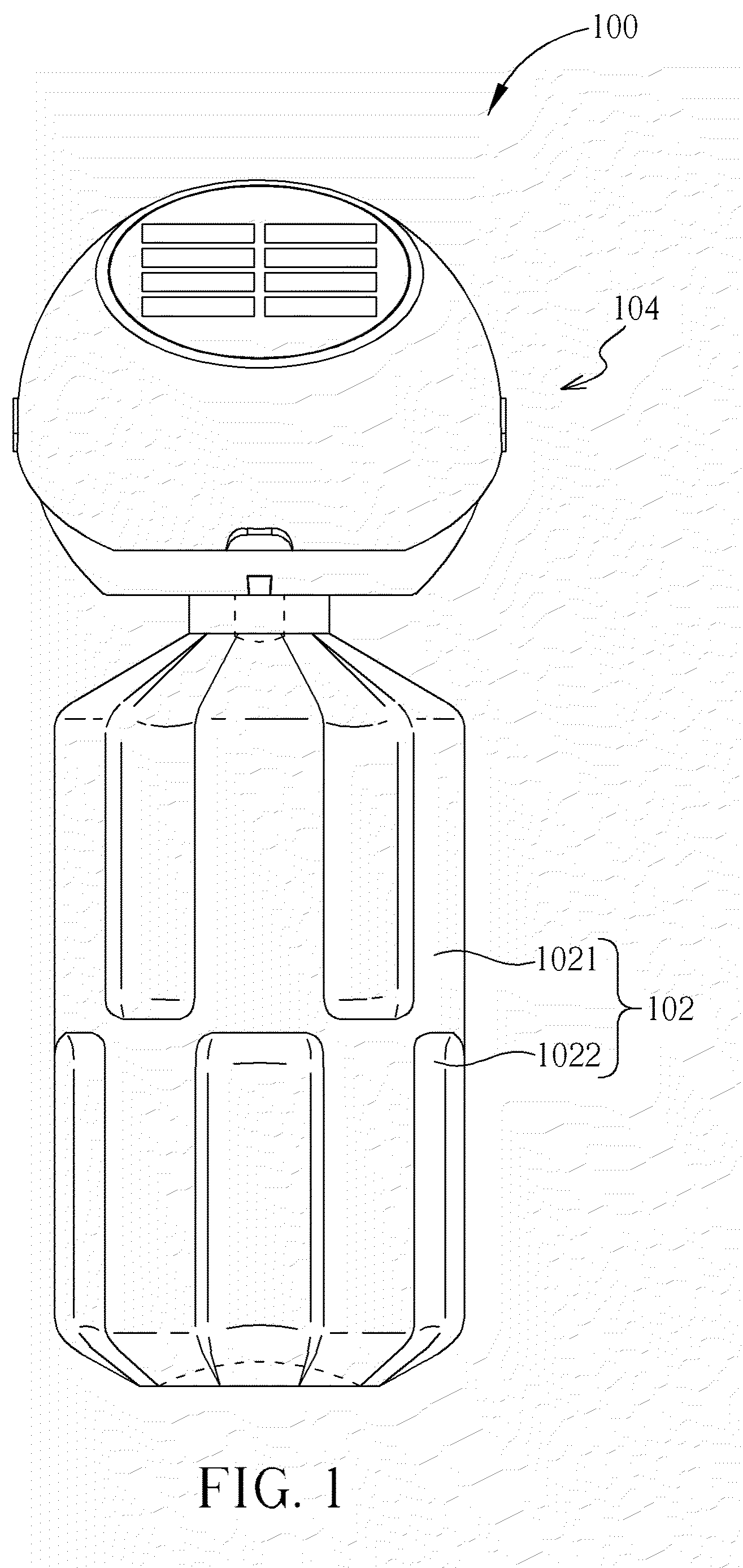 Light emitting device with a solar bulb