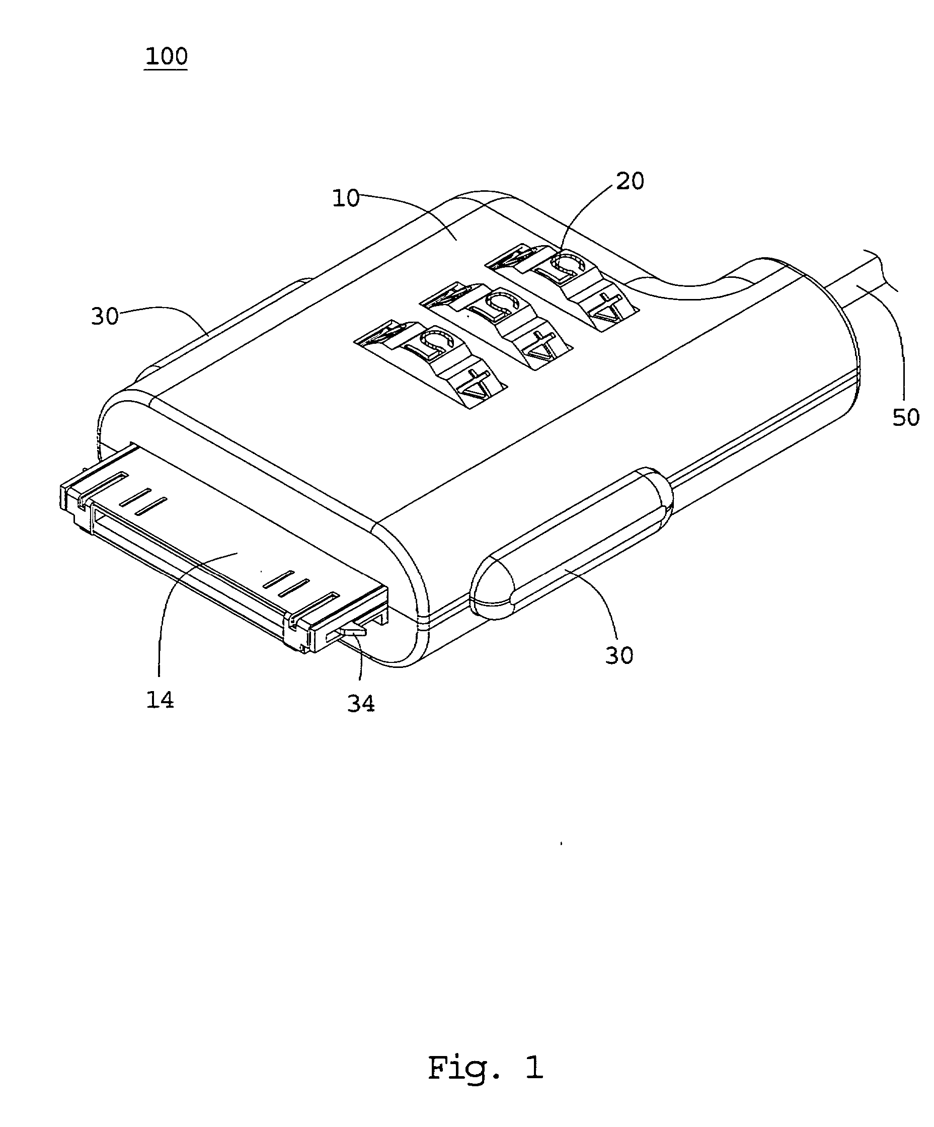 Burglarproof lock for electronics devices