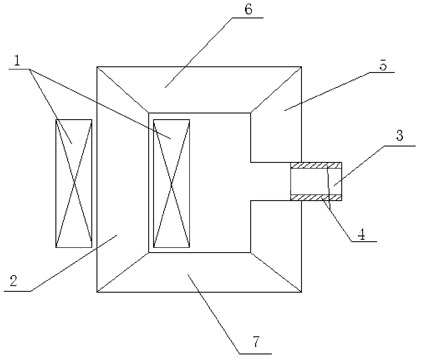 Adjustable reactor with magnetic wedge