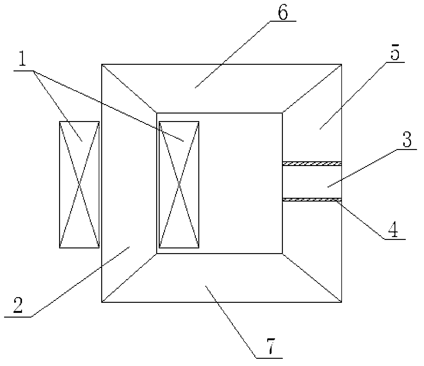 Adjustable reactor with magnetic wedge