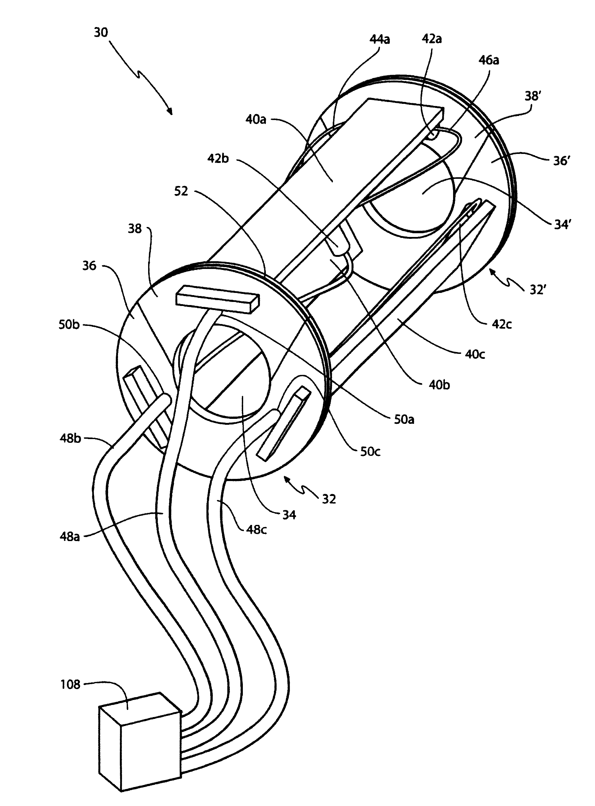 3-phase Faraday optical current sensor assembly