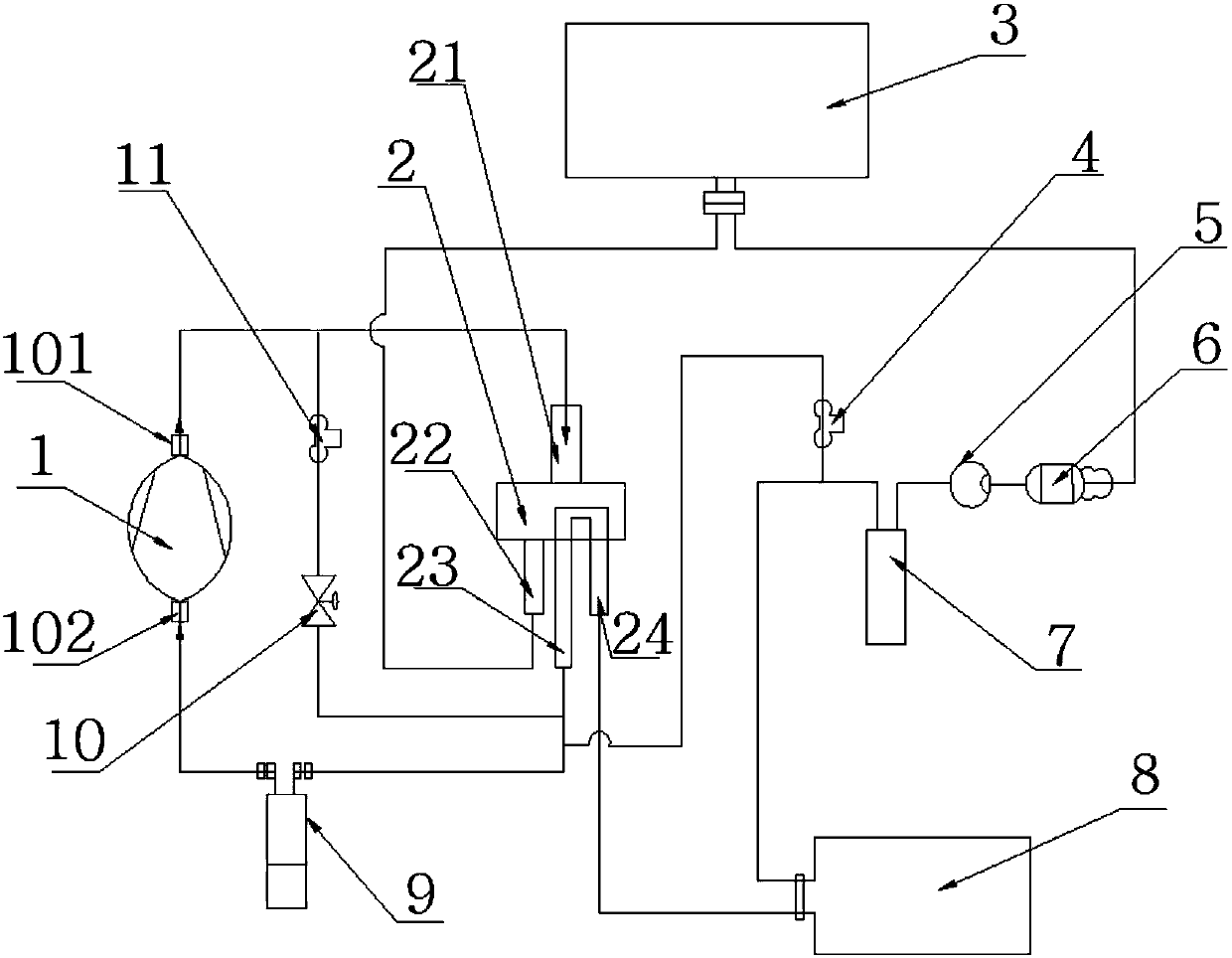 Air-conditioning system of new energy automobile