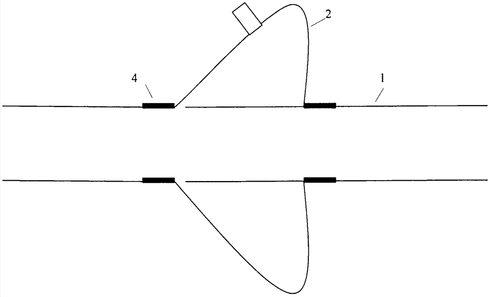 Inter-equipment fiber conveying device