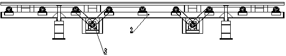 Continuous casting billet barrier-free hidden weighing device and using method thereof