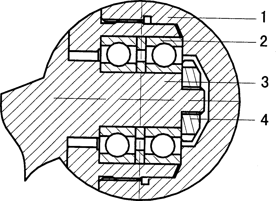 Rolling-type artificial hip joint