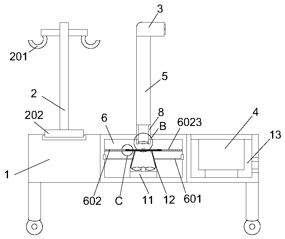 Burr trimming equipment used after cutting textile clothing cloth