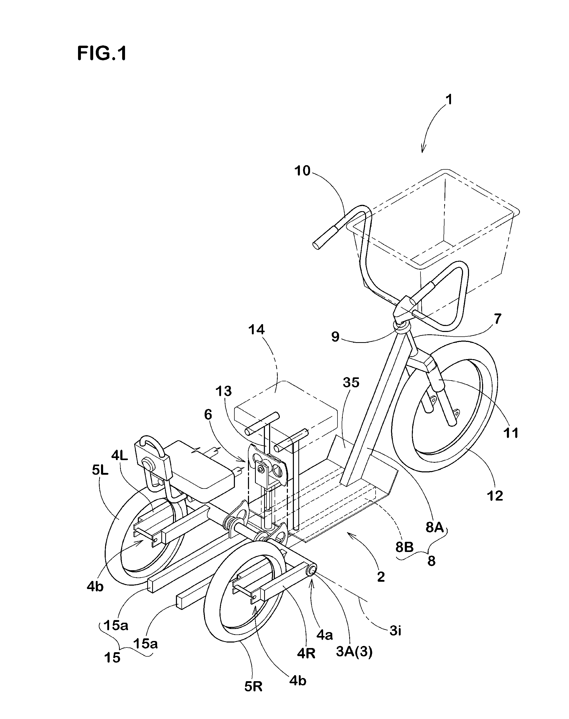 Multiple wheel vehicle