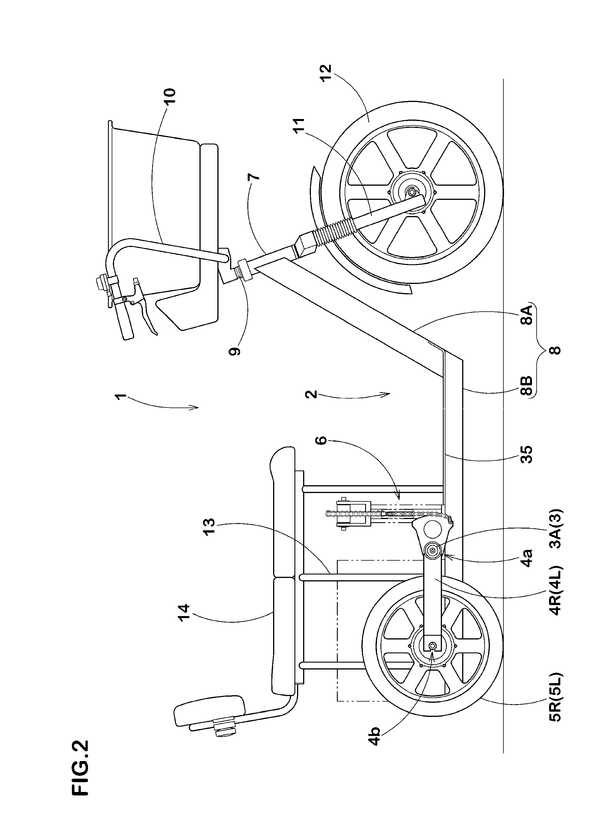 Multiple wheel vehicle