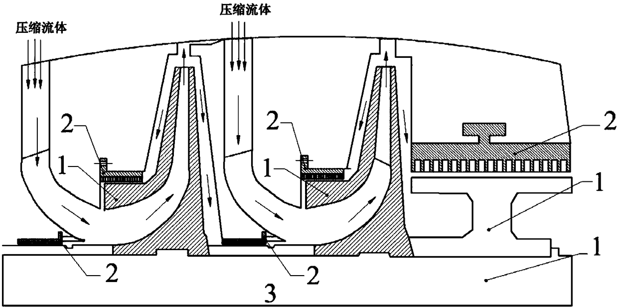 Nonuniform controllable cavity rotary sealing structure