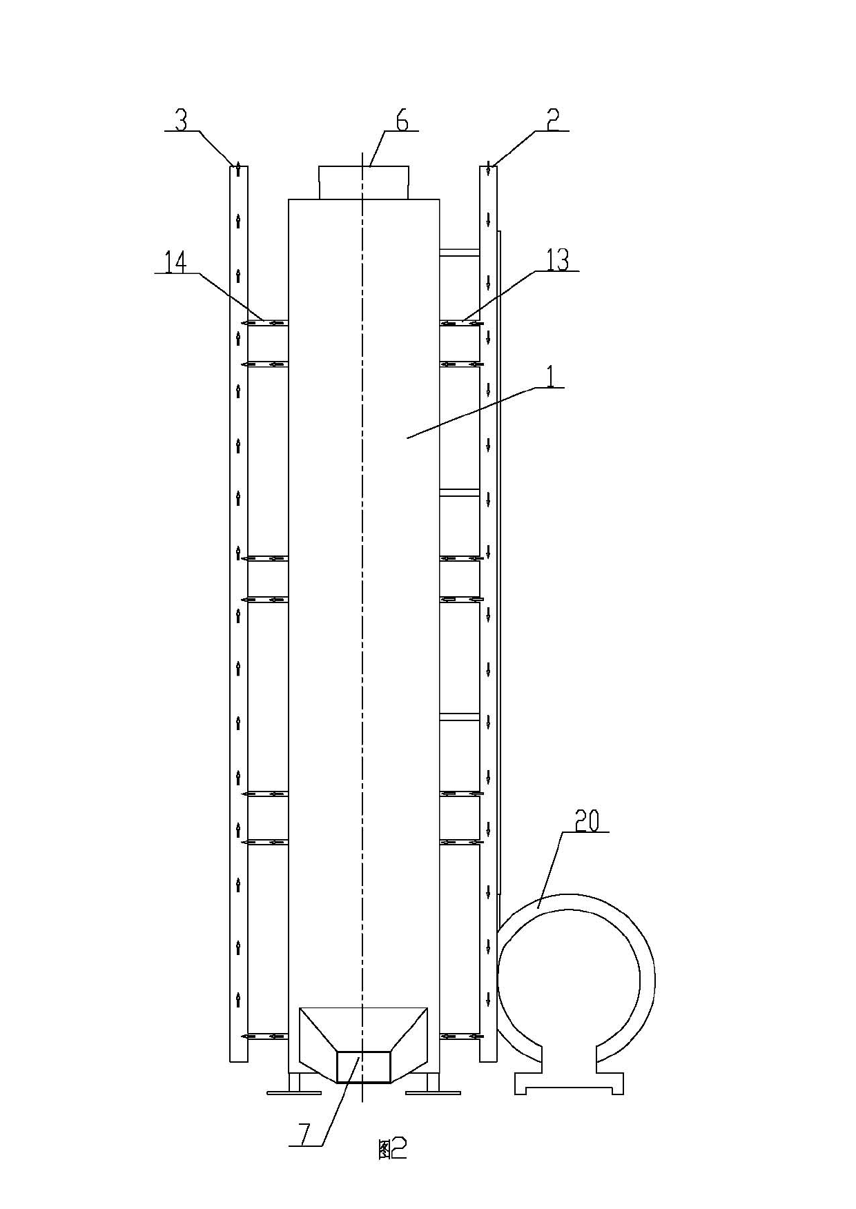 Moulding sand cooling dedusting tower as well as casting moulding sand processing device and method