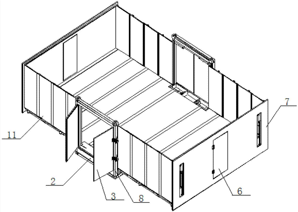 Expanded square cabin