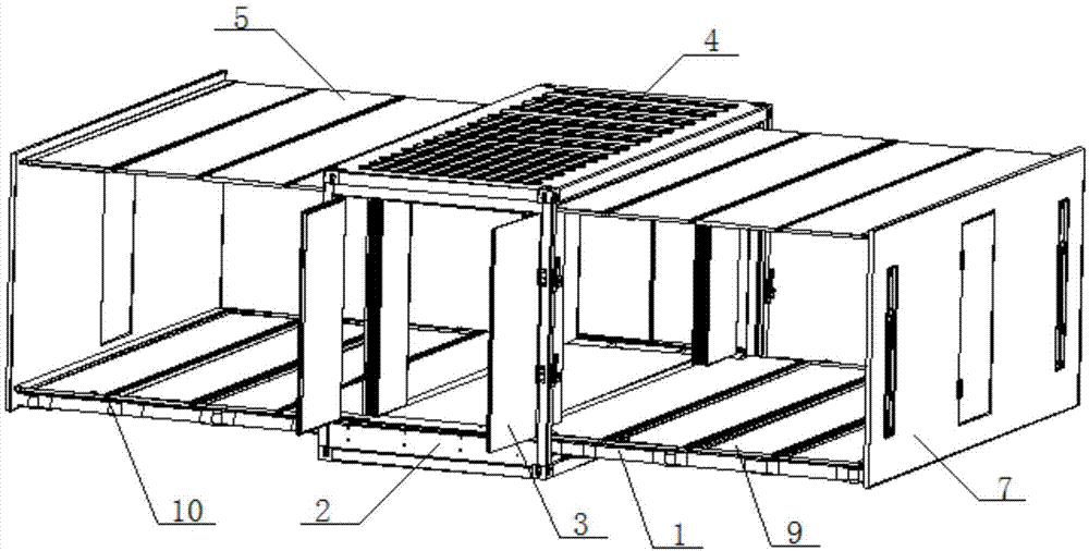 Expanded square cabin