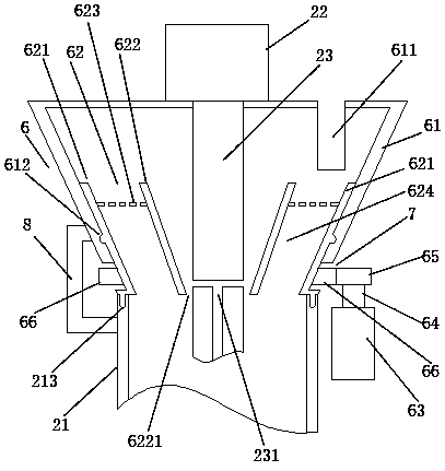 A microalgae powder conveying and sterilizing device