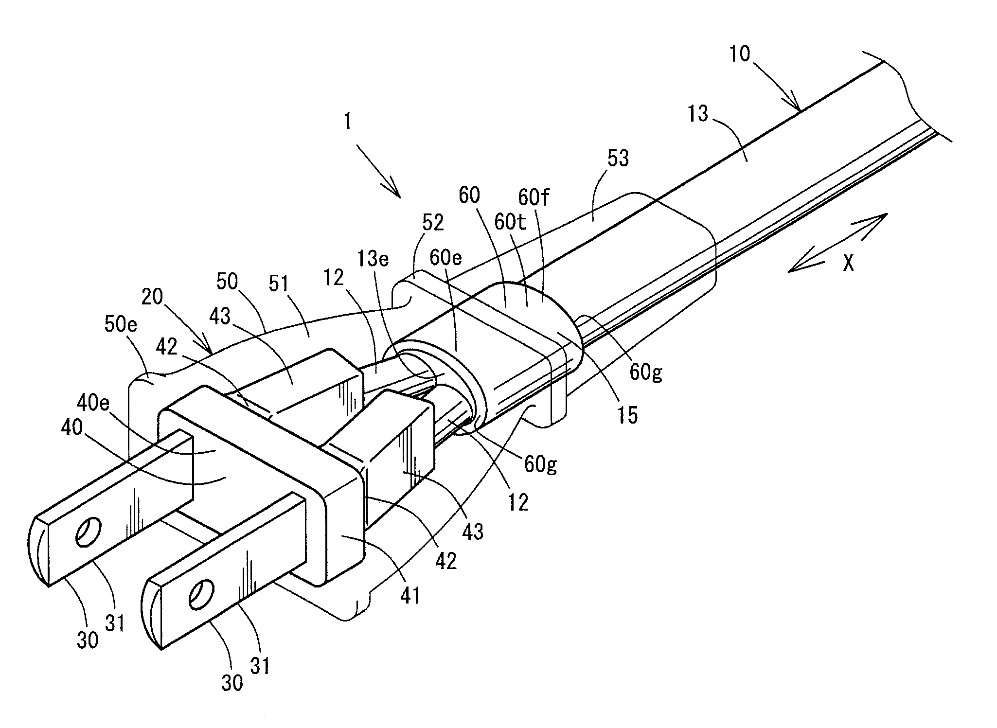 Electrical plug-provided cord