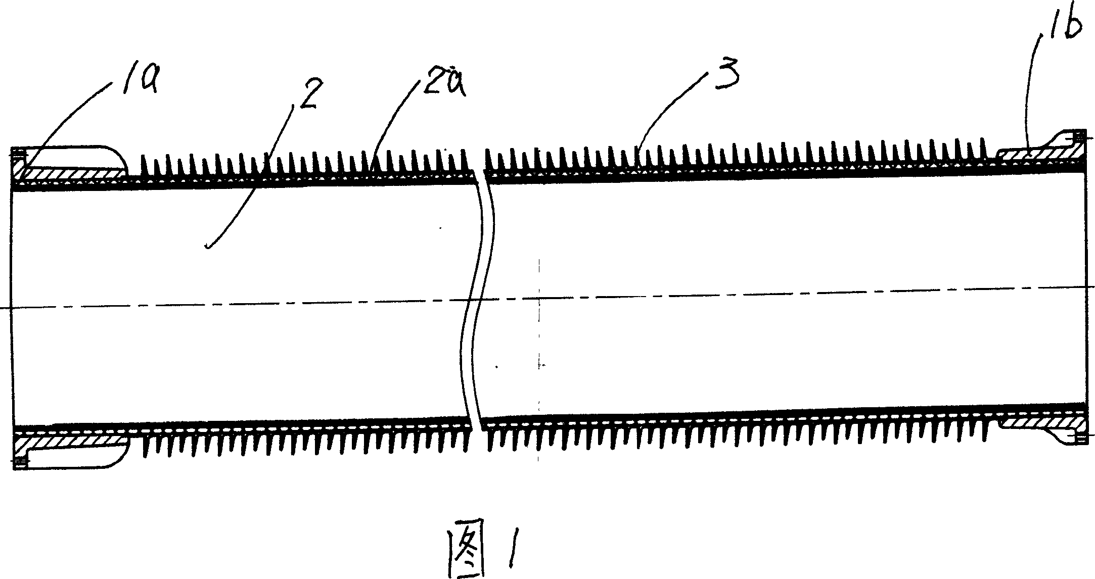 Hollow compound insulator for 1100kV combined electrical appliance and its making method