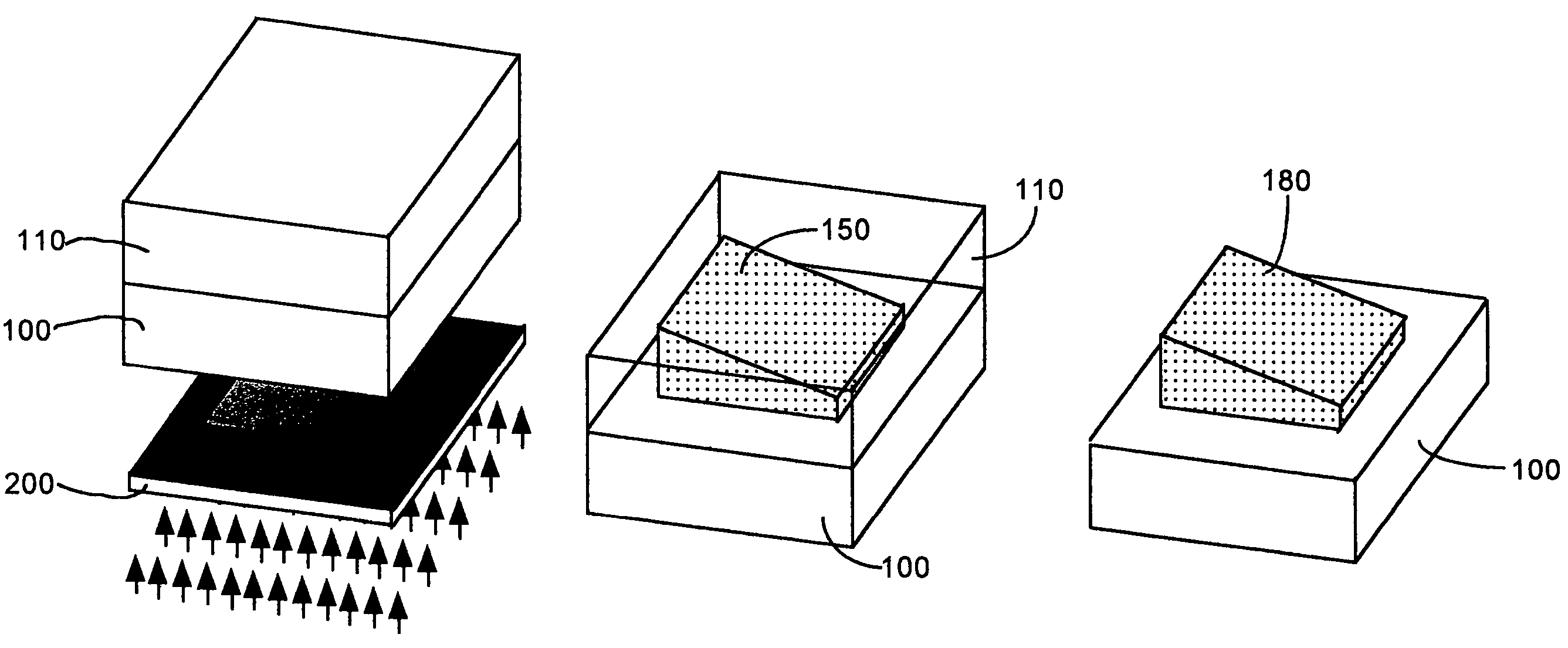 3-D structures with smoothly-varying topographical features in photo-sensitive epoxy resists