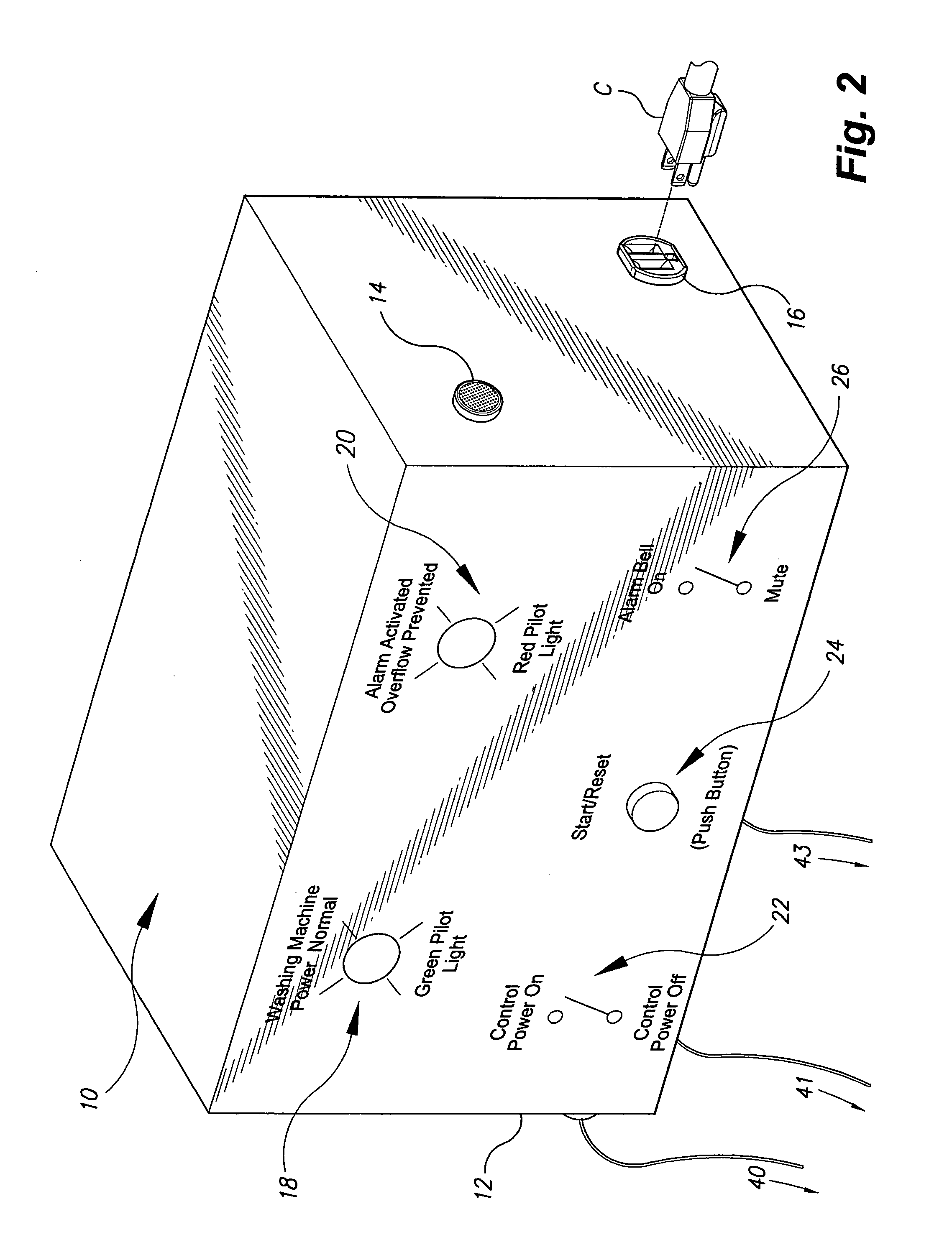 Washing machine flood prevention system