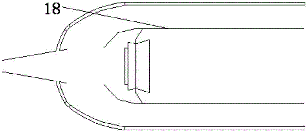 An aero-engine combustor adopting a stepped multi-slope cooling structure with variable cross-section