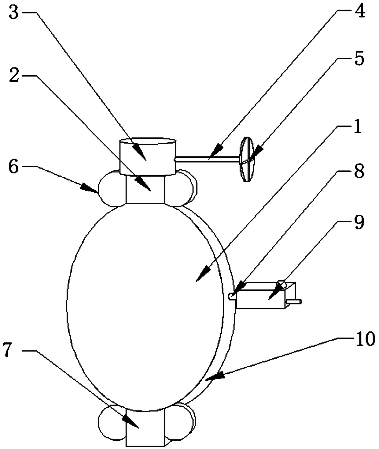 Fluoroplastic lining butterfly valve