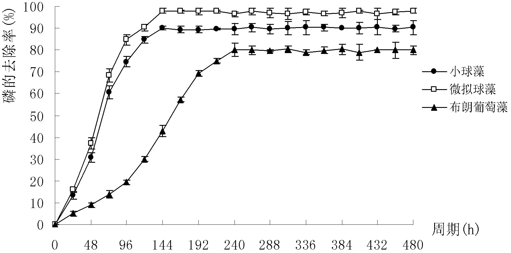 Method for treating fermentation industry waste water and producing algae powder by using microalgae