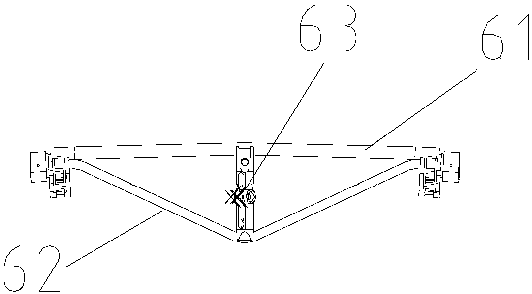 A brake beam fatigue test bench