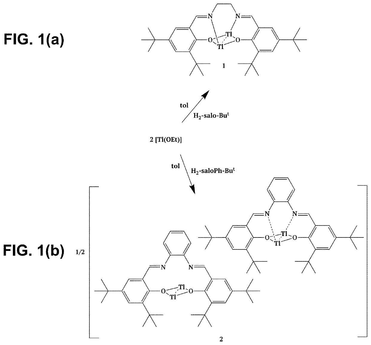 Thallium salen fluorescent tracers