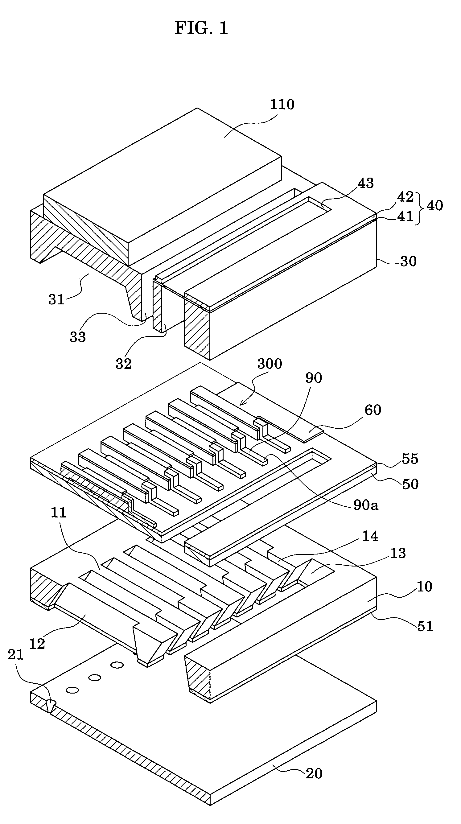 Bonding structure, actuator device and liquid-jet head