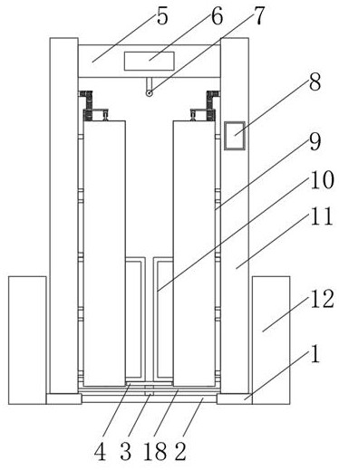 COVID-19 epidemic prevention temperature measurement access control system and use method thereof