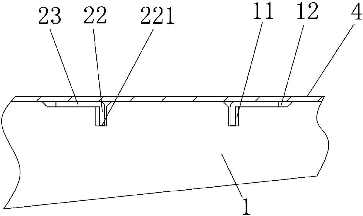 Supporting structure of shelf board for goods shelf