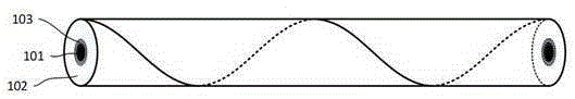 Twisted optical fiber and manufacturing method thereof