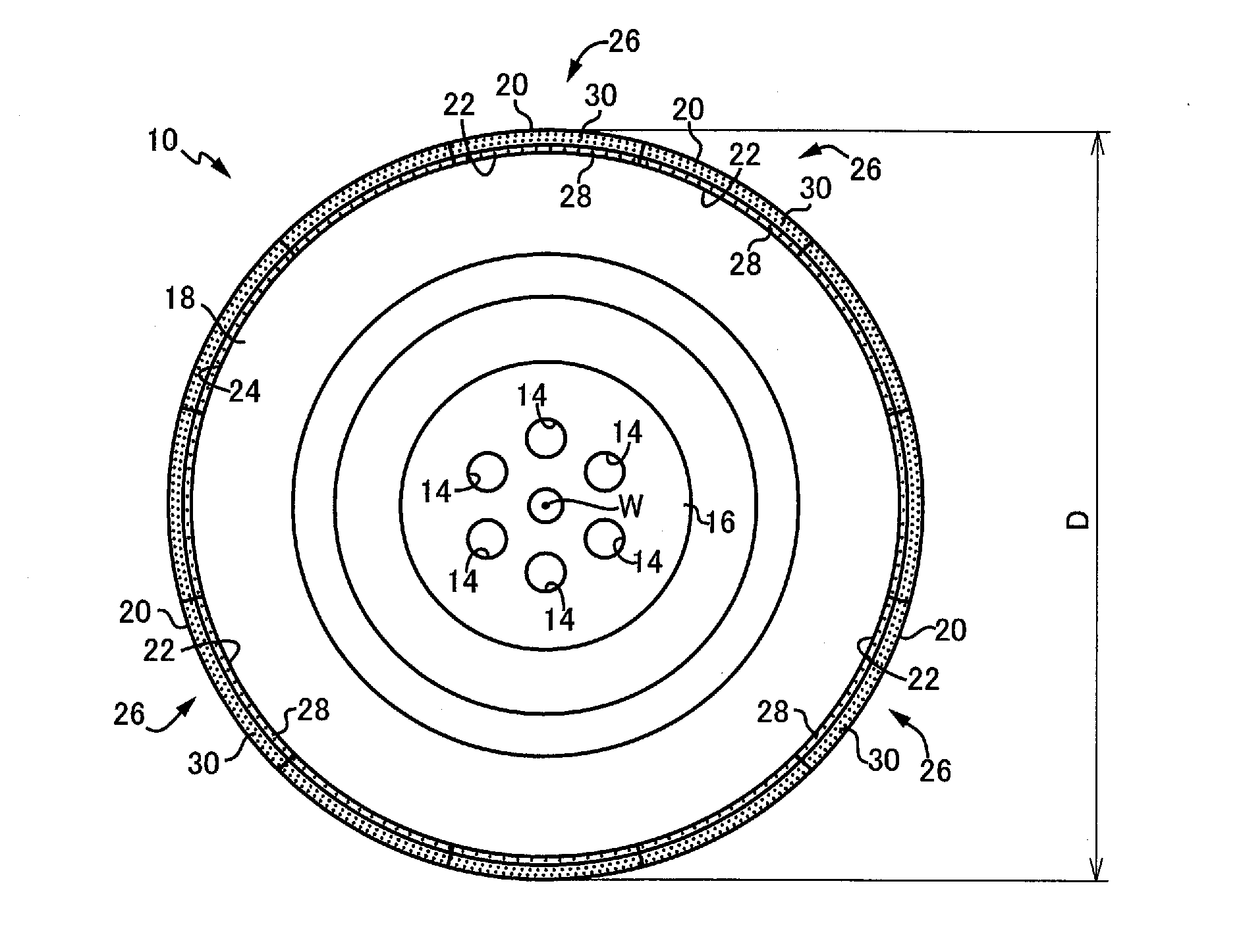 Vitrified super-abrasive-grain grindstone