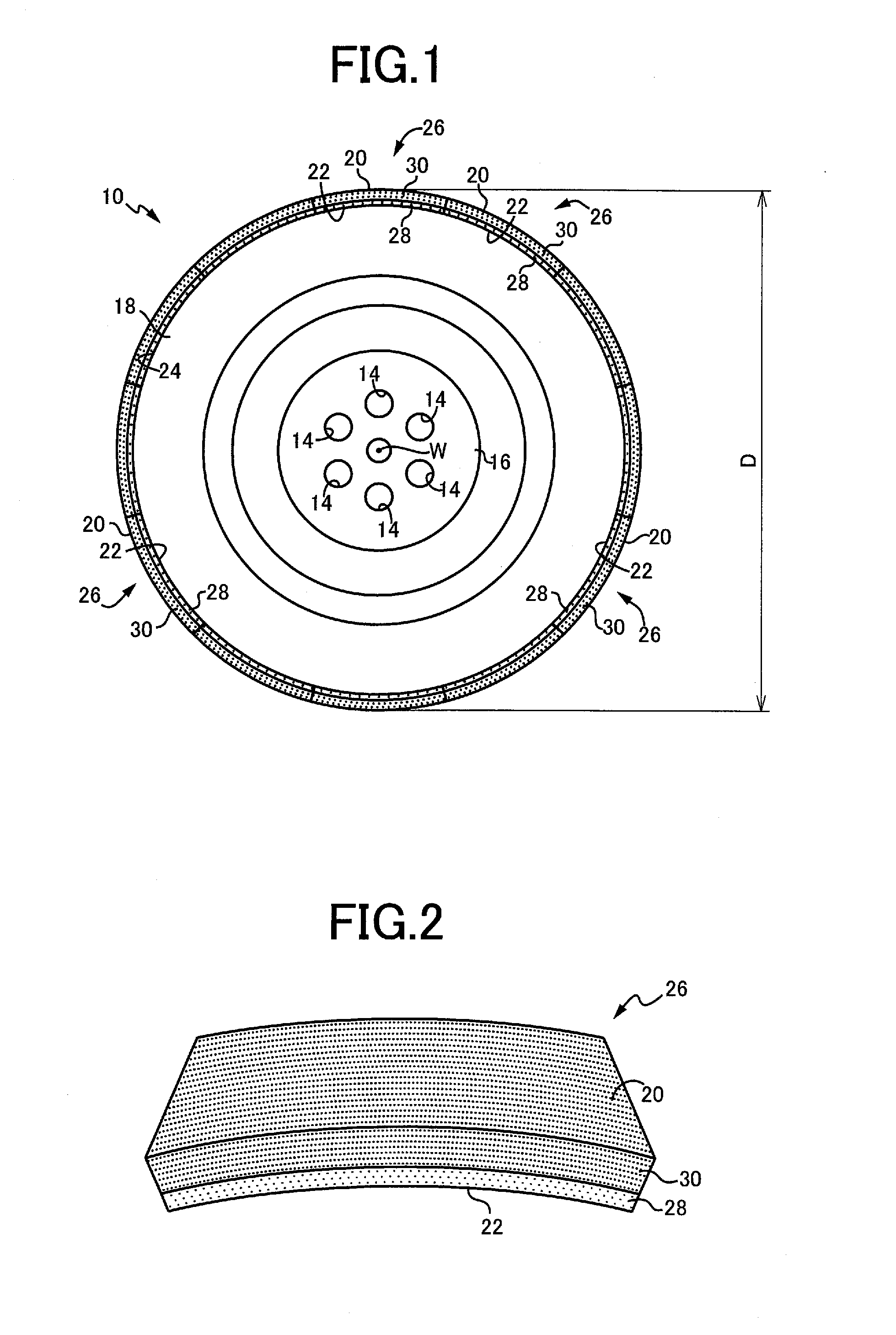 Vitrified super-abrasive-grain grindstone