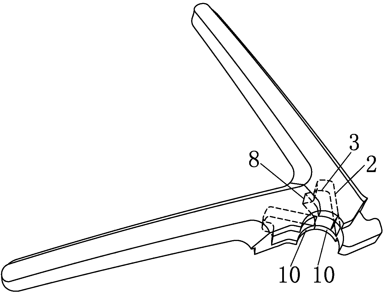 Rotary chair leg and stand bars thereof