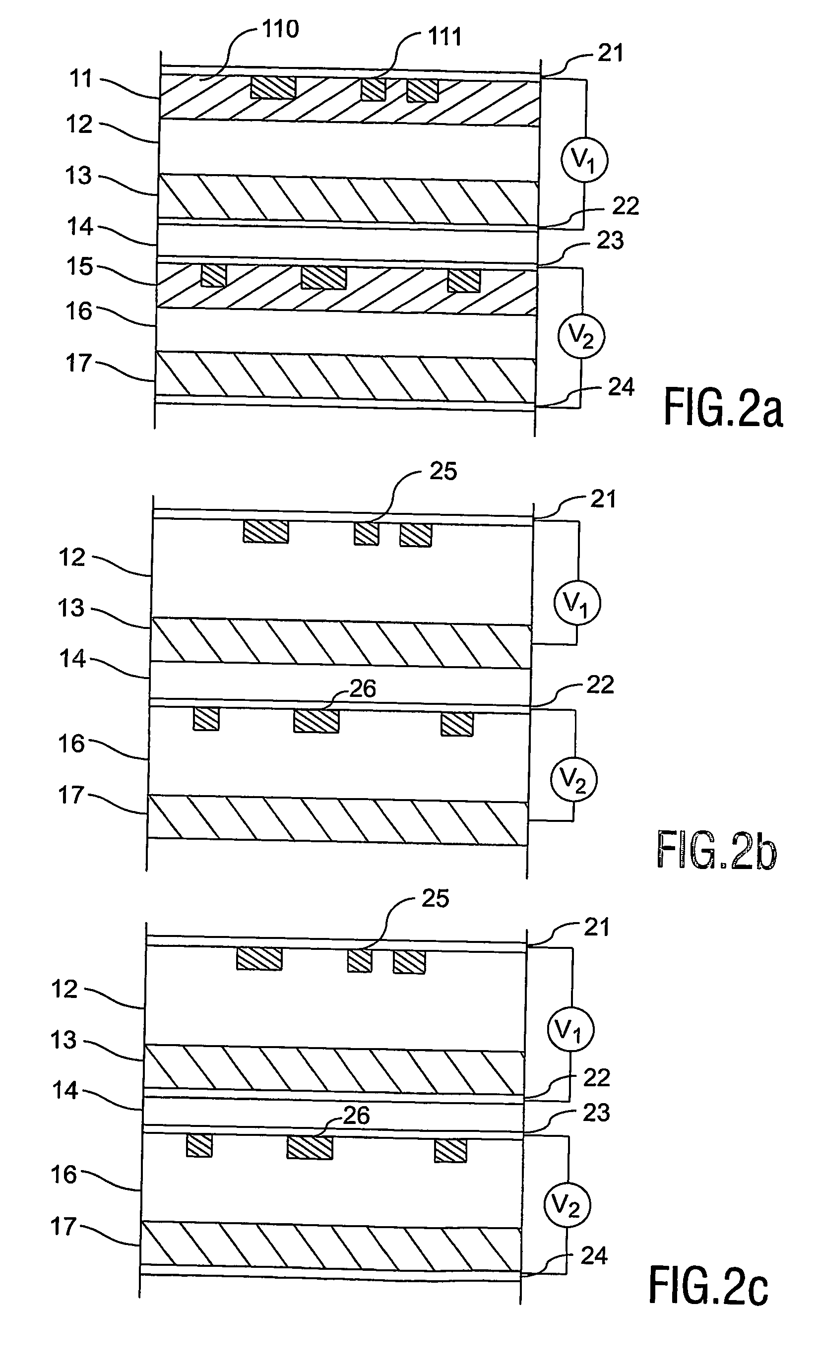 Multi-stack fluorescent information carrier with electrochromic materials