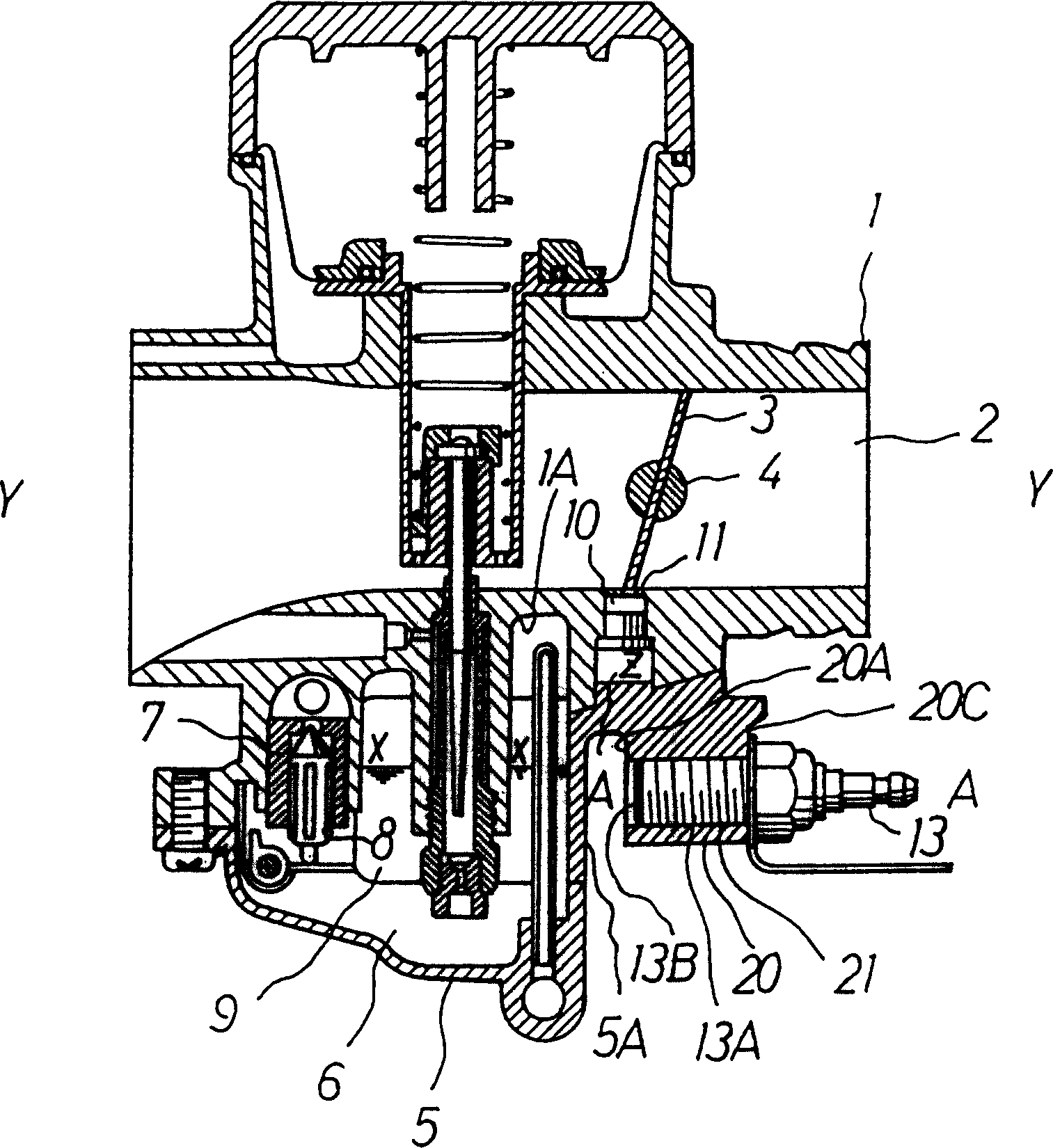 Heater for preventing carburetor from icing up