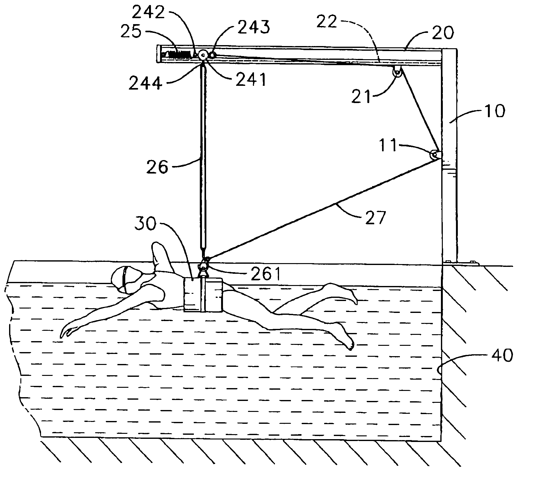 Swimming exerciser