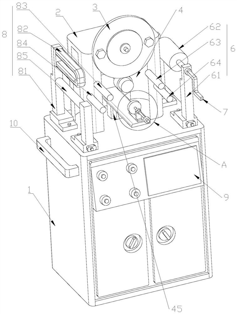 A bottle cap side automatic hot stamping machine