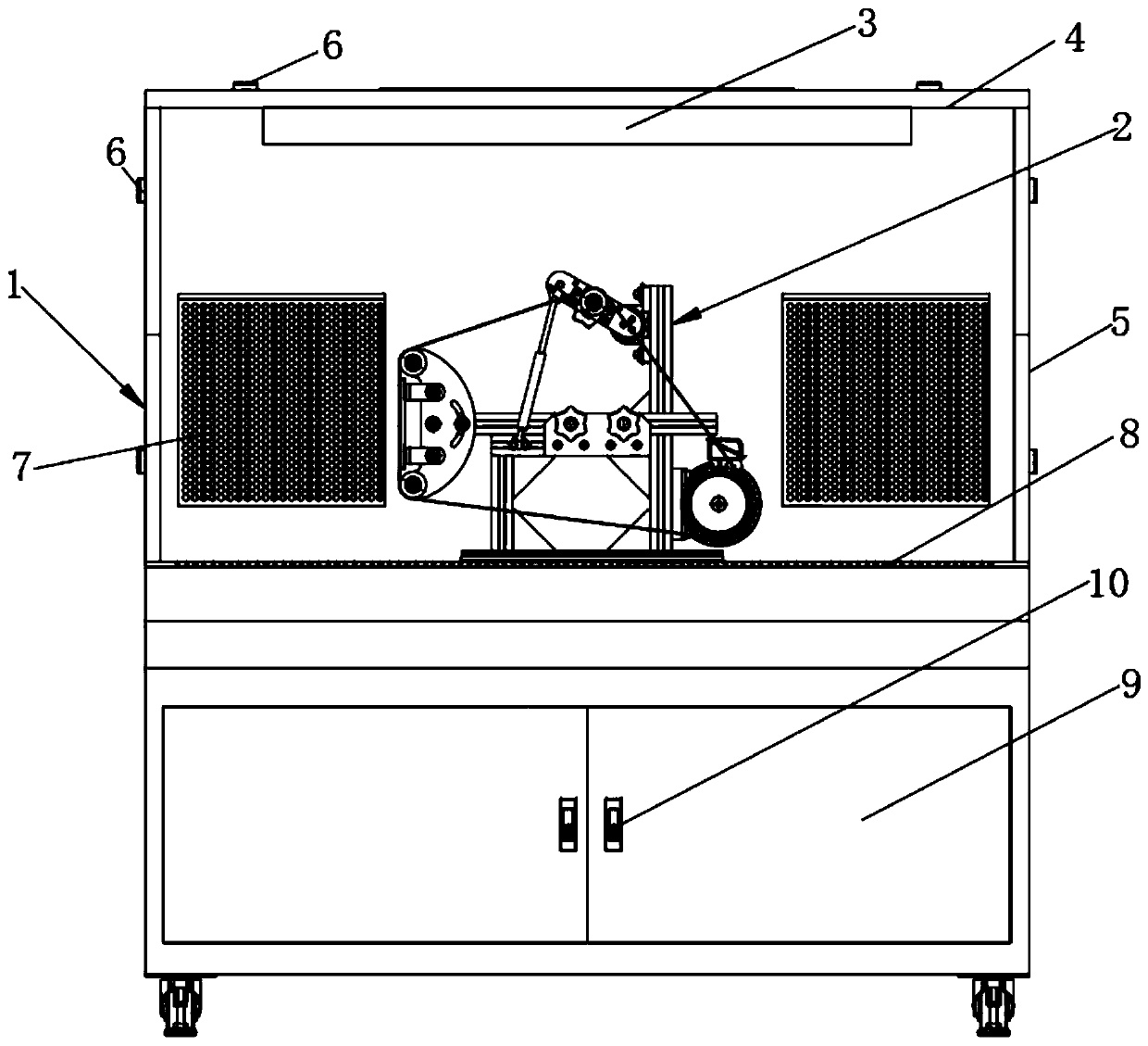 Mechanical grinding equipment capable of preventing flying dust and using method thereof