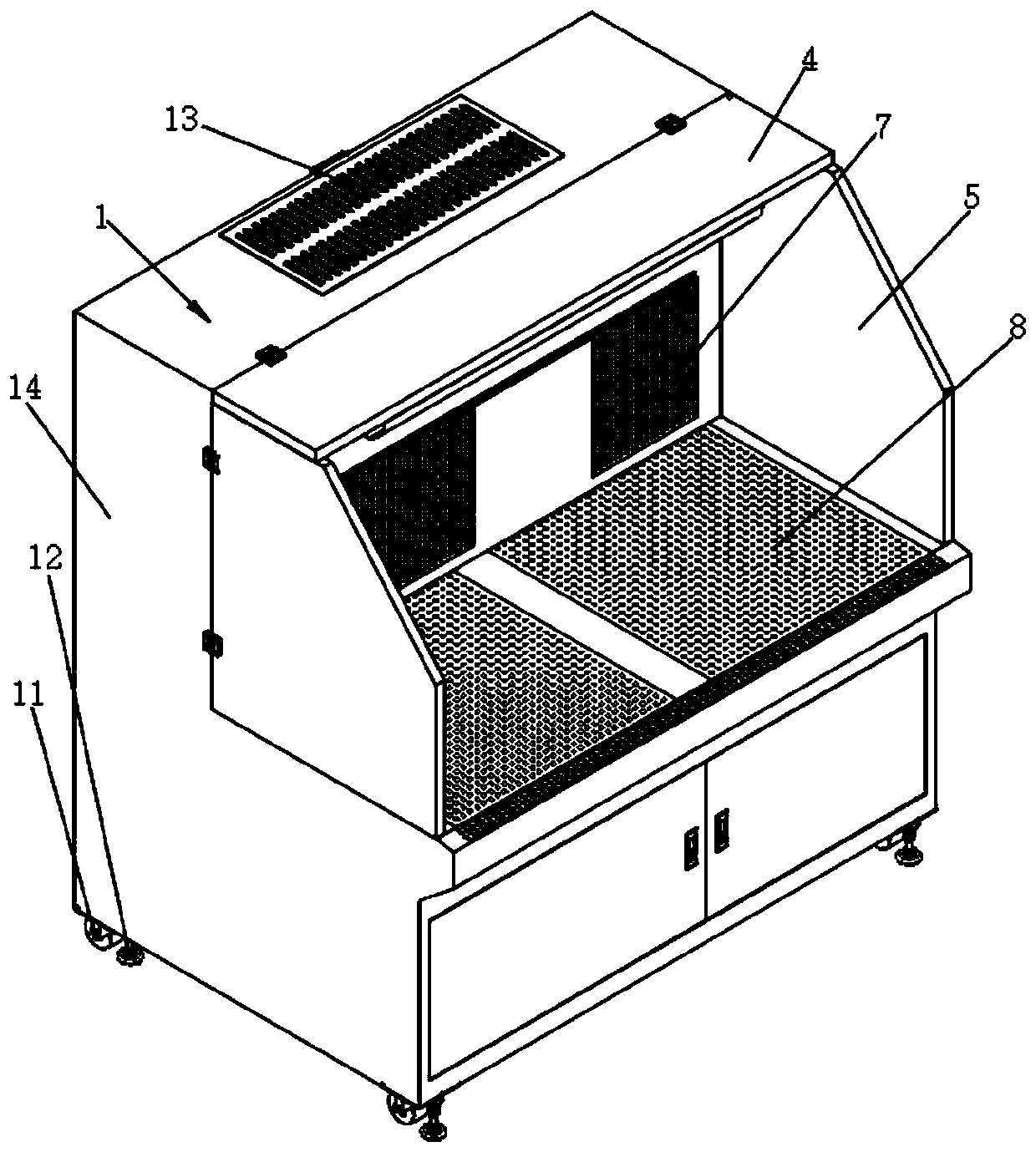 Mechanical grinding equipment capable of preventing flying dust and using method thereof