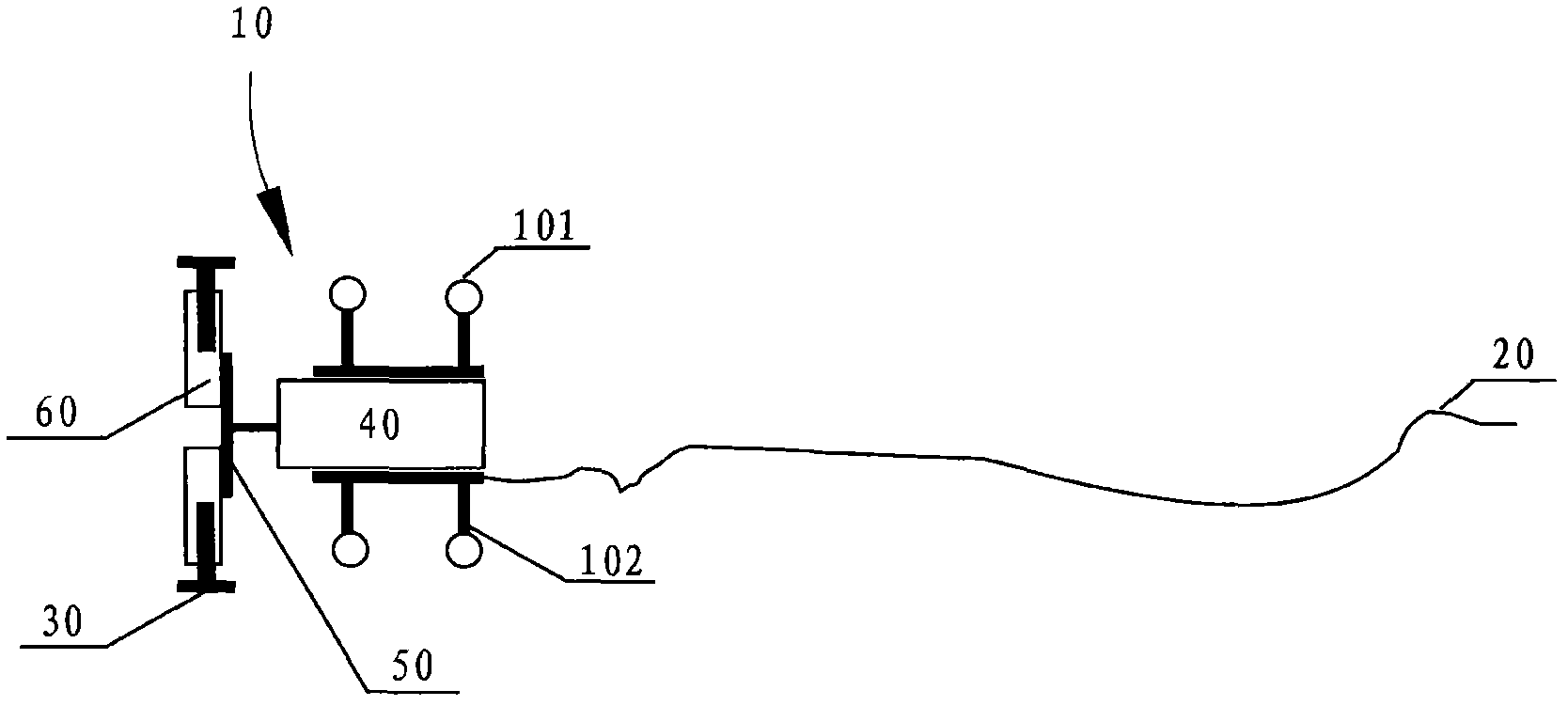 Rust removal and corrosion prevention device for inner wall of pipeline