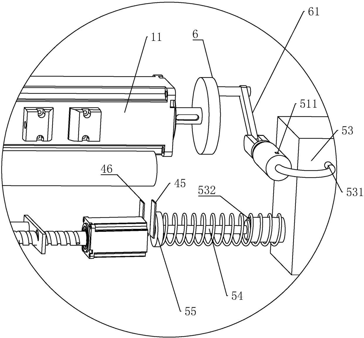 Fault early-warning device for polyimide film production equipment