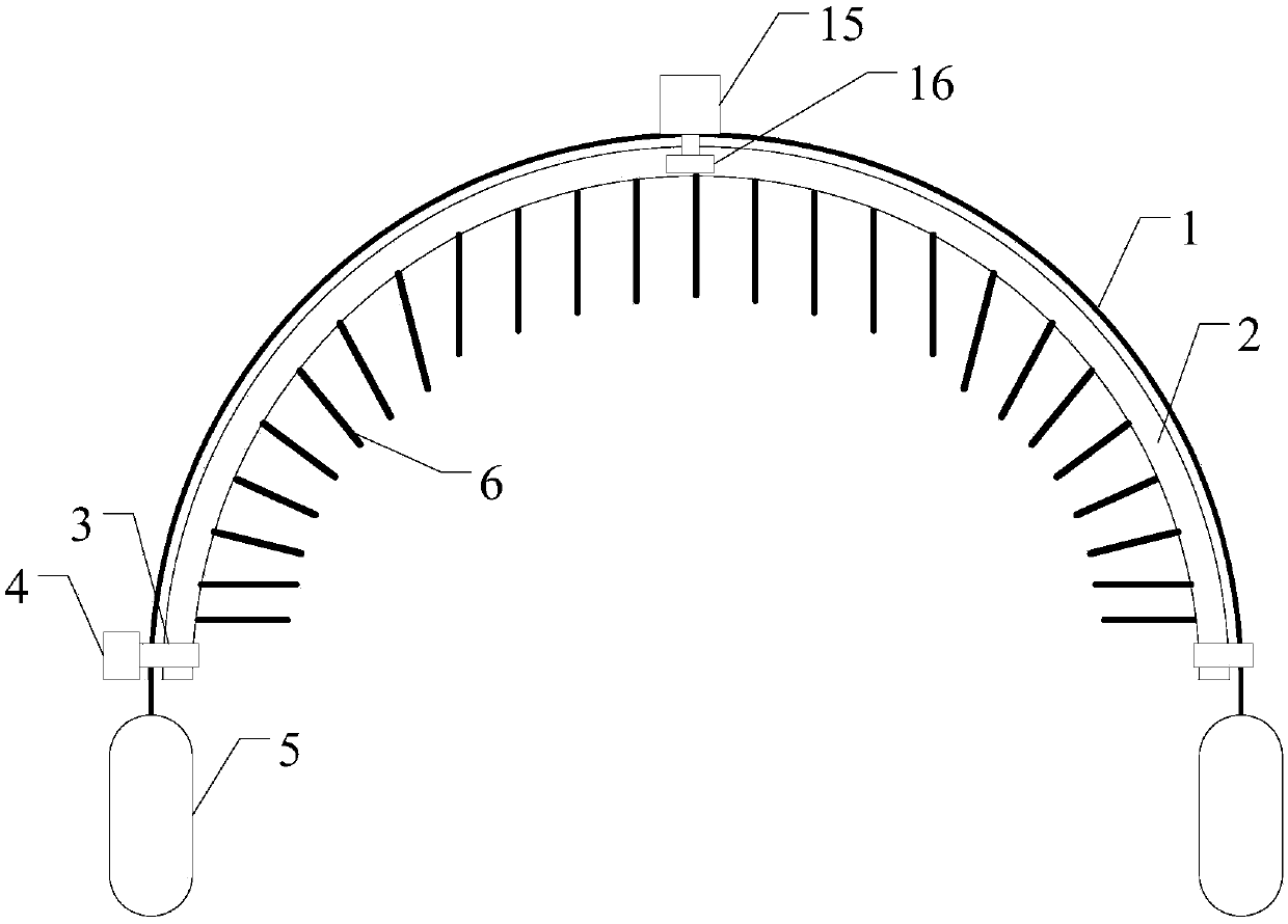 Automatic massage instrument used for head