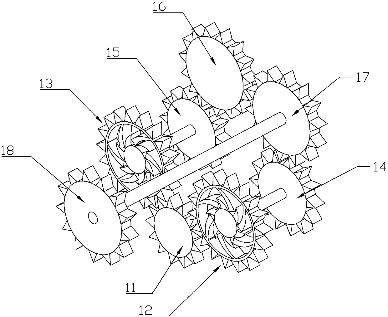 Same-direction conversion device and ocean power generation system adopting same-direction conversion device