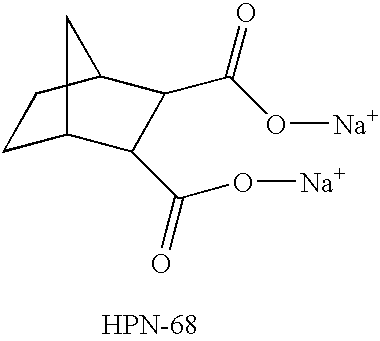 Compositions comprising metal salts of hexahydrophthalic acid and methods of employing such compositions in polyolefin resins